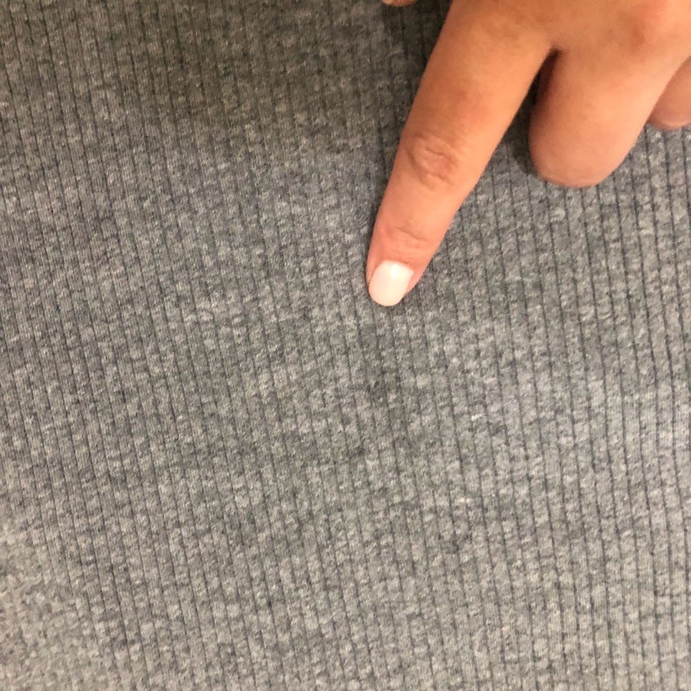 Mossimo Comfy Gray Ribbed Shirt Dress - Picture 5 of 5